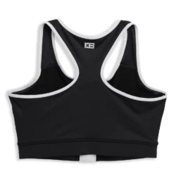 Swim Racerback Zip Compression Top - Black Novelty(Swim Racerback Zip Top Black Novelty) -Tomboyx Underwear Store 2337250001 Swim Black Novelty Racerback Zip Top 2