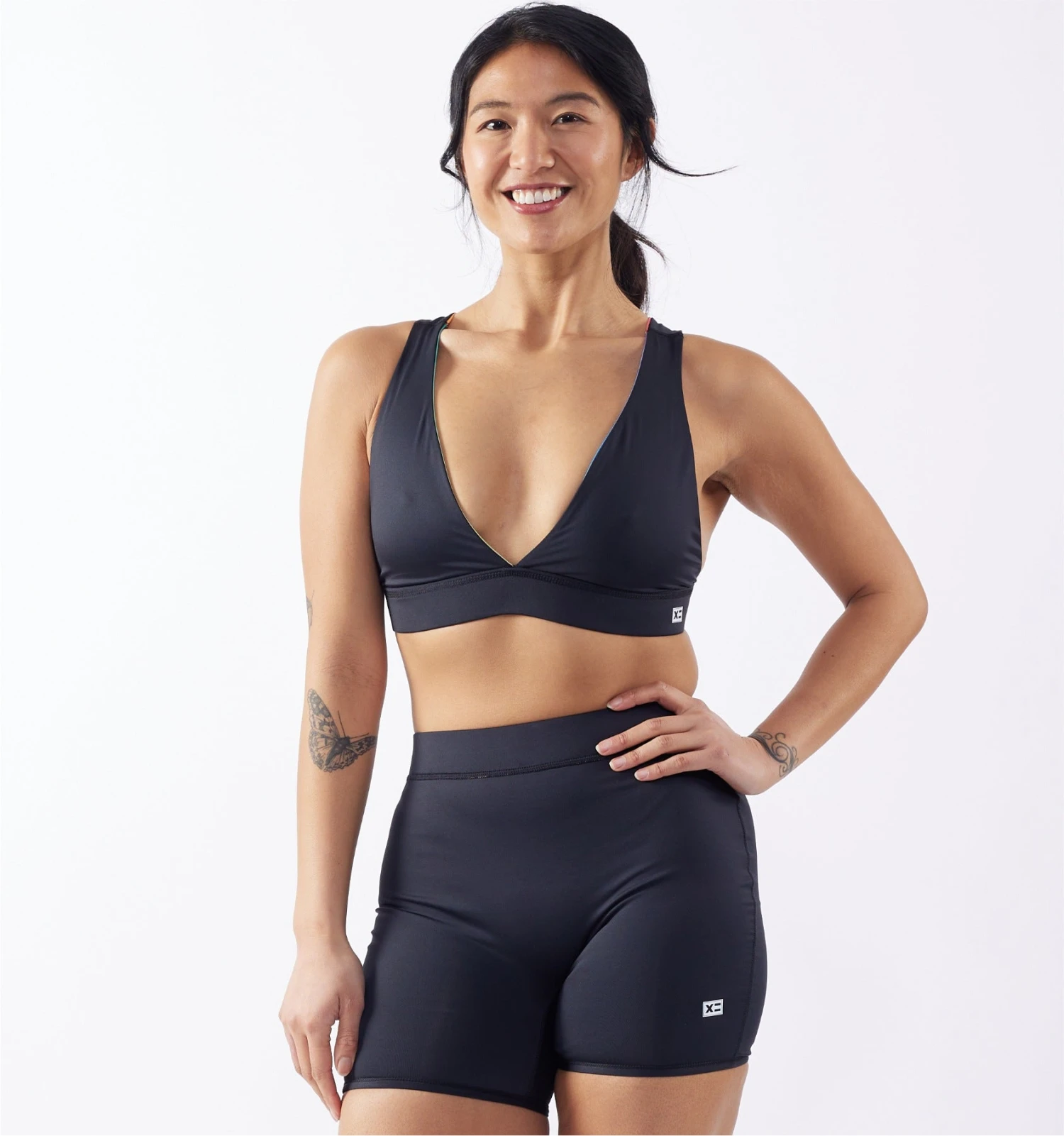 Swim Reversible Plunge Top - Melting Rainbow(Swim Reversible Plunge Top Melting Rainbow) 2 Swim Reversible Plunge Top - Melting Rainbow(Swim Reversible Plunge Top Melting Rainbow) - Image 2