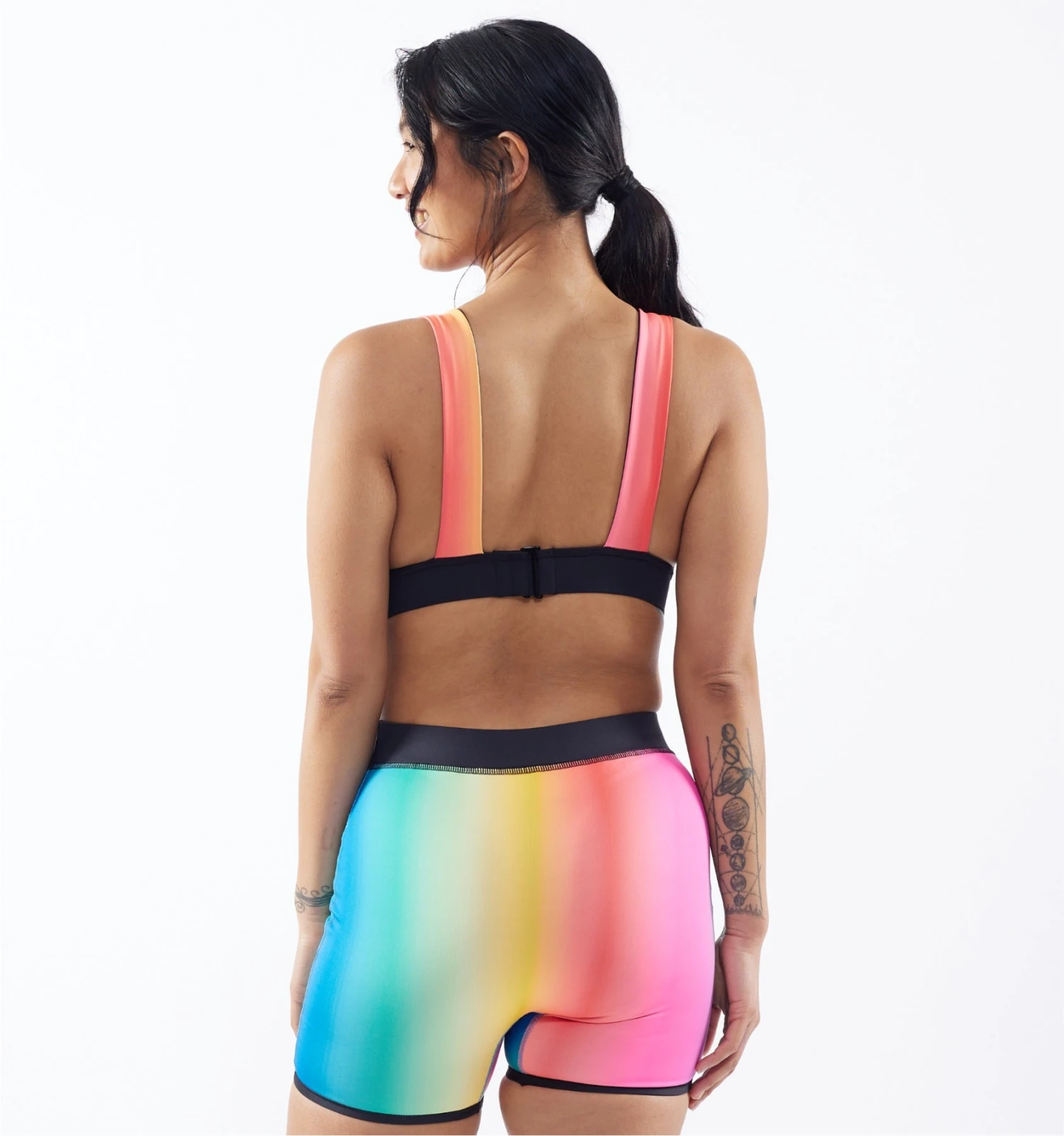 Swim Reversible Plunge Top - Melting Rainbow(Swim Reversible Plunge Top Melting Rainbow) 4 Swim Reversible Plunge Top - Melting Rainbow(Swim Reversible Plunge Top Melting Rainbow) - Image 4