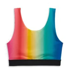 Swim Reversible Sport Top - Melting Rainbow(Swim Reversible Sport Top Melting Rainbow) -Tomboyx Underwear Store 2337270011 Swim Melting Rainbow Reversible Sport Top 3