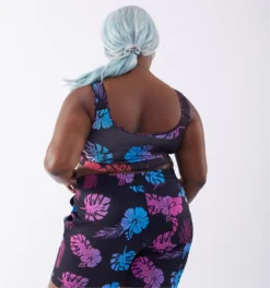 Swim Compression Sport Top - Tropadelic(Swim Sport Top Tropadelic) -Tomboyx Underwear Store 2337280011 Swim Tropadelic Sport Top On Fig 2