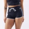 Swim High Waisted Boy Short - Black Novelty(Swim High Waisted Boy Short Black Novelty)