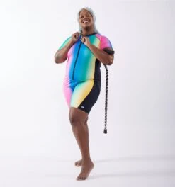 Swim 6" Unisuit - Melting Rainbow(Swim 6 Unisuit Melting Rainbow)