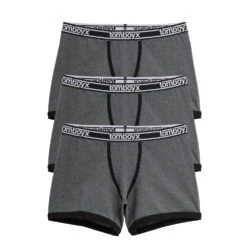 4.5" Trunks 3-Pack - Cotton Charcoal Logo(4 5 Trunks 3 Pack Cotton Charcoal Logo)