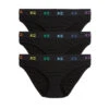 Bikini 3-Pack - TENCEL™ Modal Black X= Rainbow(Bikini 3 Pack Tencel Modal Black X Rainbow)