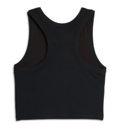 Bamboo Rib Bra Top - Black(Bamboo Rib Bra Top Black) -Tomboyx Underwear Store Black Bamboo Rib Bra Top 2