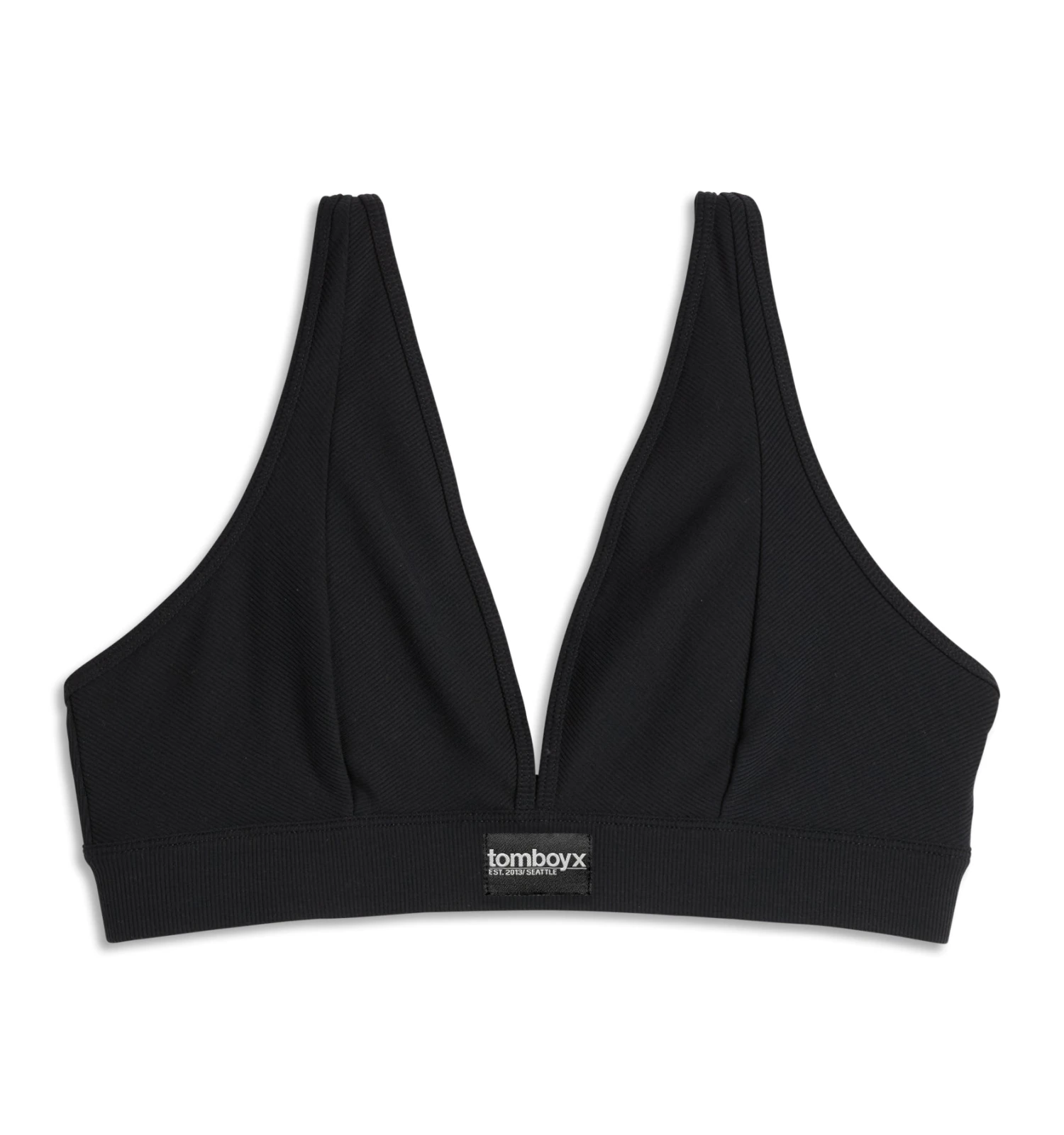 Bamboo Rib Plunge Bra - Black(Bamboo Rib Plunge Bra Black) 5 Bamboo Rib Plunge Bra - Black(Bamboo Rib Plunge Bra Black) - Image 5