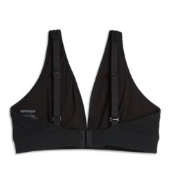 Bamboo Rib Plunge Bra - Black(Bamboo Rib Plunge Bra Black) 12 Bamboo Rib Plunge Bra - Black(Bamboo Rib Plunge Bra Black) -Tomboyx Underwear Store Black Bamboo Rib Plunge Bra 2