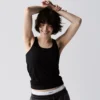 Bamboo Rib Power Tank - Black(Bamboo Rib Power Tank Black)