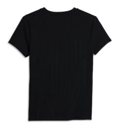 Bamboo Rib Short Sleeve Tee - Black(Bamboo Rib Short Sleeve Tee Black) -Tomboyx Underwear Store Black Bamboo Rib Short Sleeve Tee 2