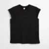 French Terry Cut Off Crew - Black(French Terry Cut Off Crew Black)