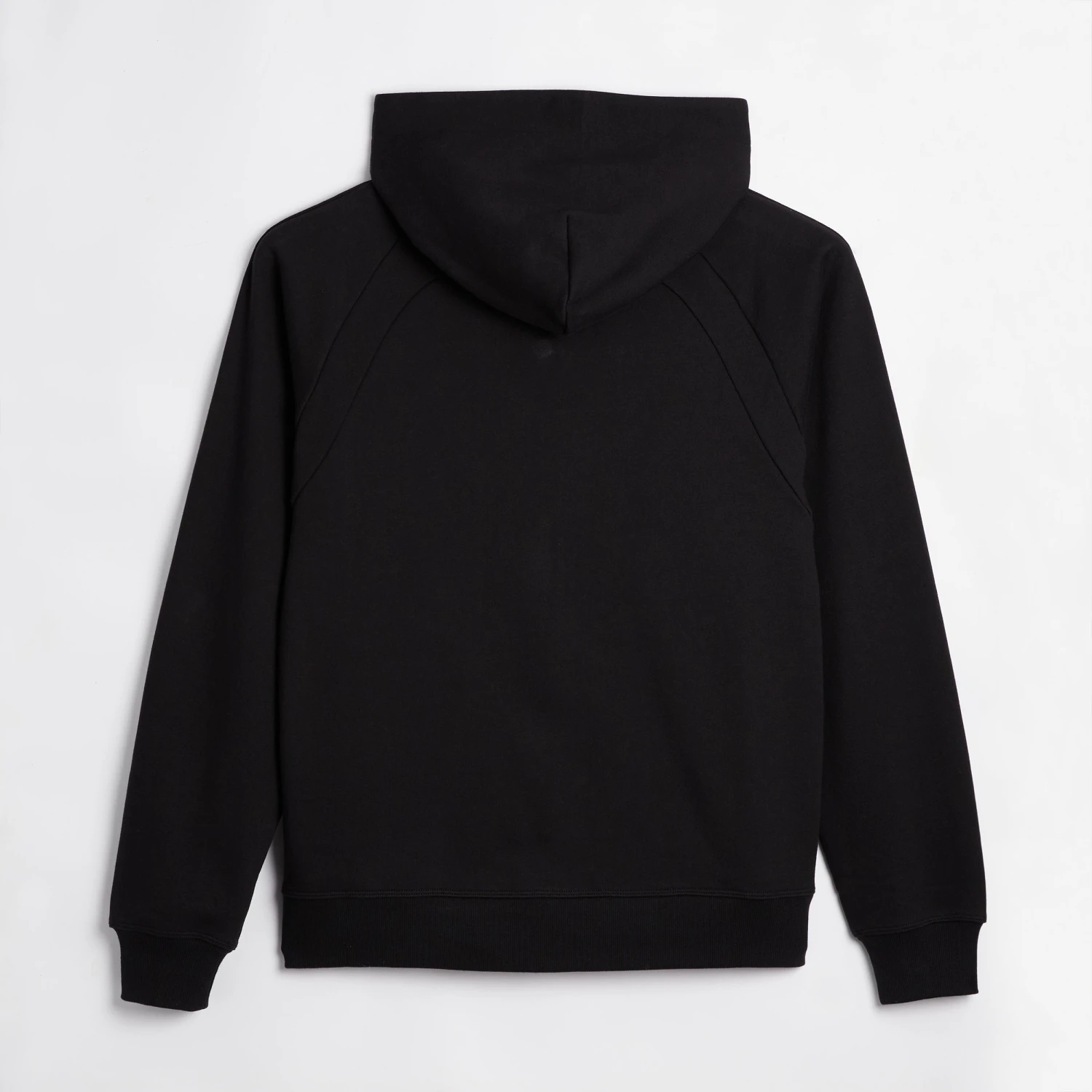 French Terry Full Zip Hoodie - Black(French Terry Full Zip Hoodie Black) 2 French Terry Full Zip Hoodie - Black(French Terry Full Zip Hoodie Black) - Image 2
