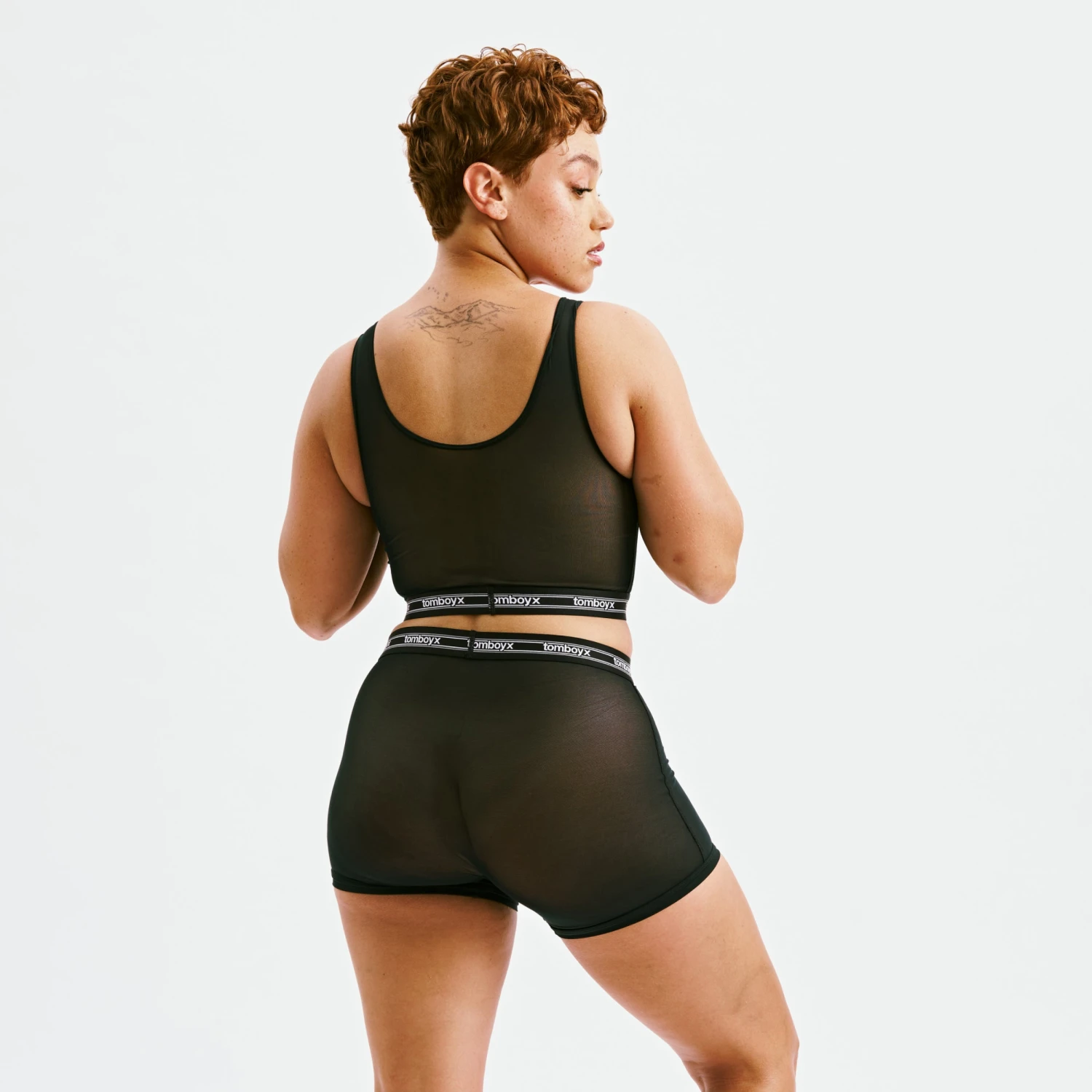 Powermesh 4.5" Trunks - Black(Powermesh 4 5 Trunks Black) 2 Powermesh 4.5" Trunks - Black(Powermesh 4 5 Trunks Black) - Image 2