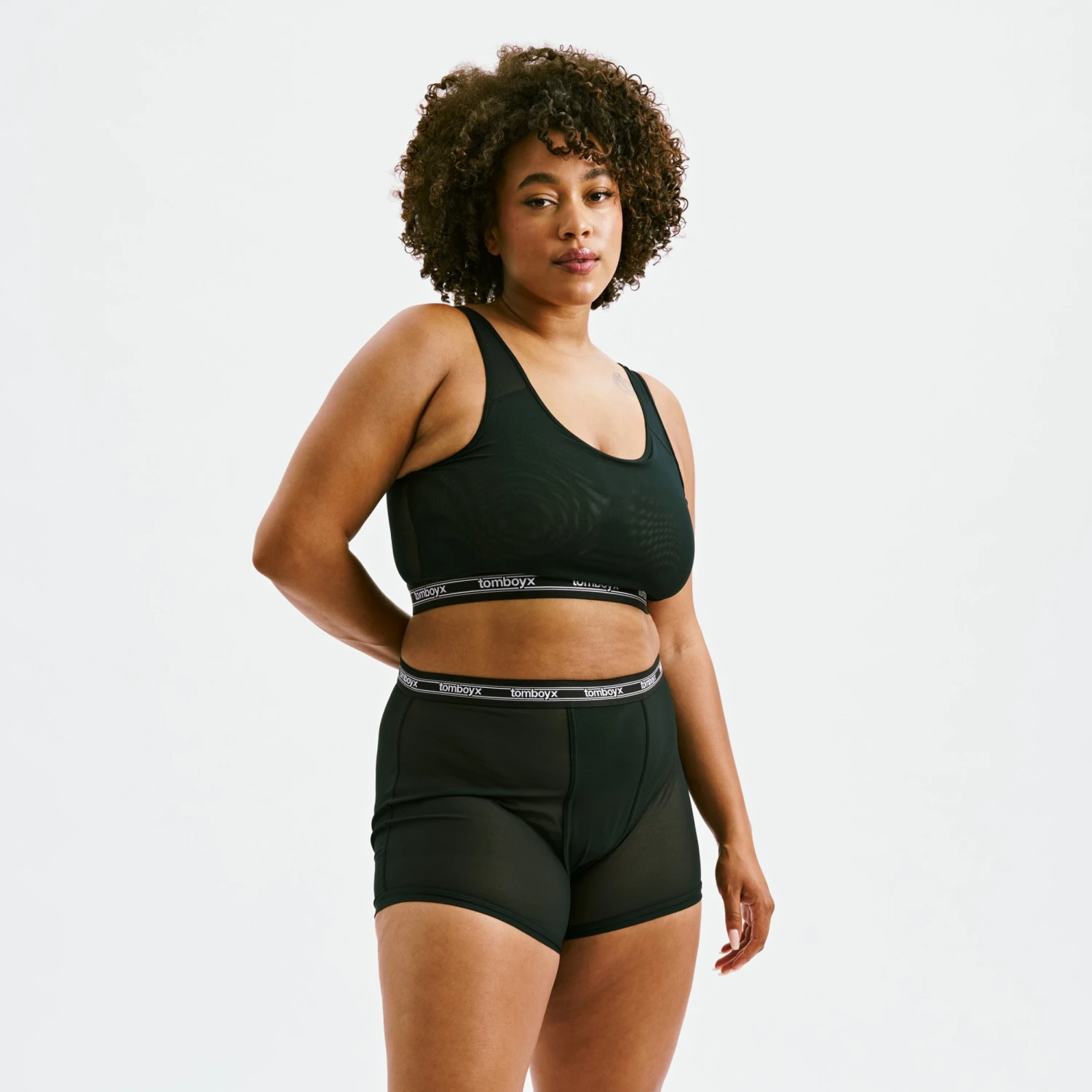 Powermesh 4.5" Trunks - Black(Powermesh 4 5 Trunks Black) 3 Powermesh 4.5" Trunks - Black(Powermesh 4 5 Trunks Black) - Image 3