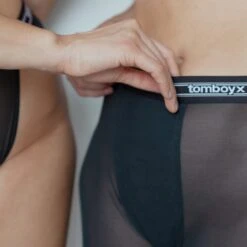 Powermesh 4.5" Trunks - Black(Powermesh 4 5 Trunks Black) 15 Powermesh 4.5" Trunks - Black(Powermesh 4 5 Trunks Black) -Tomboyx Underwear Store Black Powermesh 4.5in TrunksOF6