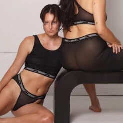 Powermesh Tanga - Black(Powermesh Tanga Black) 12 Powermesh Tanga - Black(Powermesh Tanga Black) -Tomboyx Underwear Store Black Powermesh TangaOF5