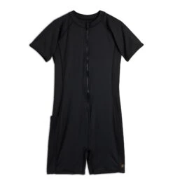 Swim 6" Unisuit - Black(Swim 6 Unisuit Black 2025) -Tomboyx Underwear Store Black Rainbow Ombre Swim 6in Unisuit 1