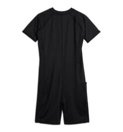 Swim 6" Unisuit - Black(Swim 6 Unisuit Black 2025) -Tomboyx Underwear Store Black Rainbow Ombre Swim 6in Unisuit 2