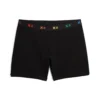 6" No Fly Boxer Briefs - Black X= Rainbow(6boxer Briefs Black X Rainbow)