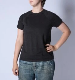 Short Sleeve Jersey Slub Raglan Tee - Black(Short Sleeve Jersey Slub Raglan Tee Black)