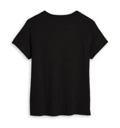 Short Sleeve Jersey Slub V Neck Tee - Black(Short Sleeve Jersey Slub V Neck Tee Black) -Tomboyx Underwear Store Black Short Sleeve Jersey Slub Raglan V Neck 2
