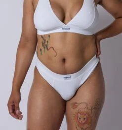 Bamboo Rib Cheeky - Bright White(Bamboo Rib Cheeky Bright White)