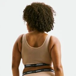 Powermesh Essential Bra - Chai(Powermesh Top Chai) -Tomboyx Underwear Store Chai Powermesh TopOF4