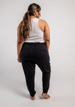 Cozy Luxe Fitted Jogger - Black(Cozy Luxe Jogger Black) -Tomboyx Underwear Store CozyLuxeJoggerOF2