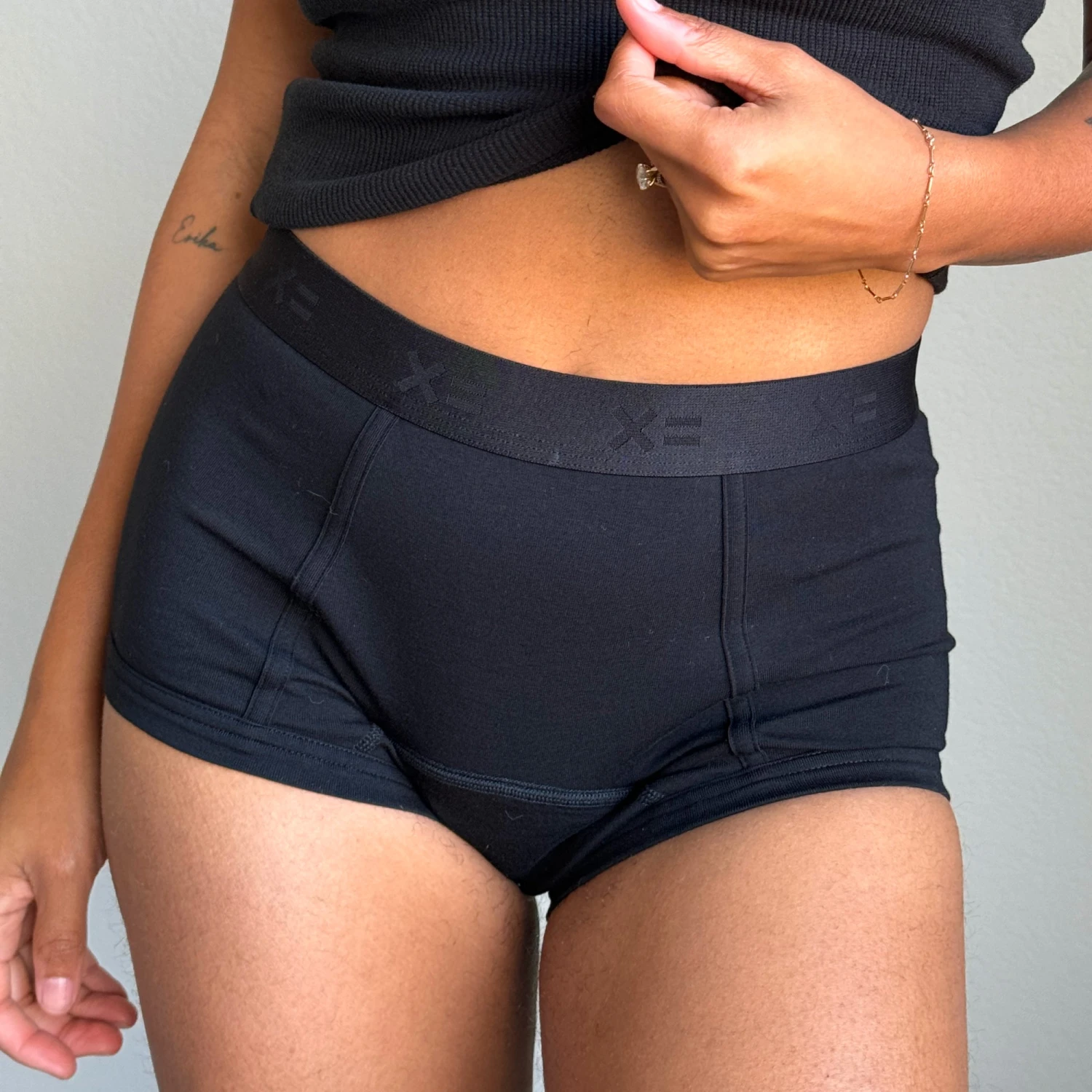 First Line Period Boy Shorts - X= Black(First Line Period Boy Shorts X Black) 2 First Line Period Boy Shorts - X= Black(First Line Period Boy Shorts X Black) - Image 2