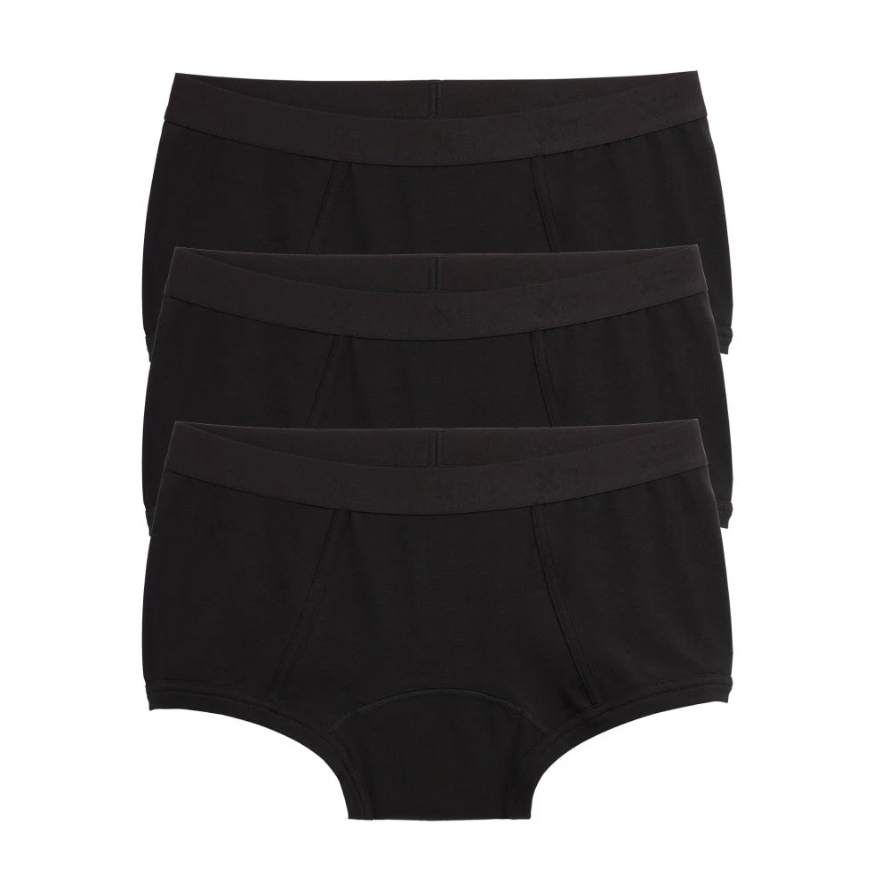 First Line Period Boy Shorts 3-Pack - X= Black(Copy Of Period Boy Shorts 3 Pack Black Rainbow) 1 First Line Period Boy Shorts 3-Pack - X= Black(Copy Of Period Boy Shorts 3 Pack Black Rainbow)