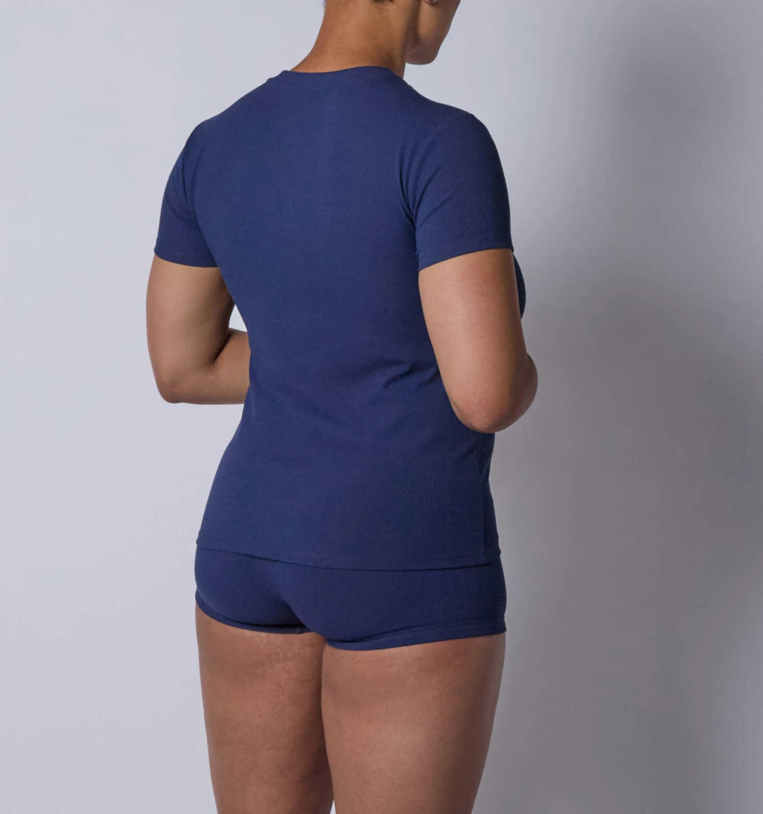 Bamboo Rib Short Sleeve Tee - Future Dusk(Bamboo Rib Short Sleeve Tee Future Dusk) 3 Bamboo Rib Short Sleeve Tee - Future Dusk(Bamboo Rib Short Sleeve Tee Future Dusk) - Image 3