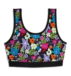 Essentials Soft Bra - Groovy Garden(Essentials Soft Bra Groovy Garden) -Tomboyx Underwear Store Groovy Garden Essentials Soft Bra 1