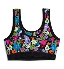 Essentials Soft Bra - Groovy Garden(Essentials Soft Bra Groovy Garden) -Tomboyx Underwear Store Groovy Garden Essentials Soft Bra 2