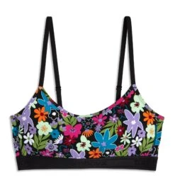 Low Cut Soft Bra - Groovy Garden(Low Cut Soft Bra Groovy Garden) -Tomboyx Underwear Store Groovy Garden Low Cut Soft Bra 1