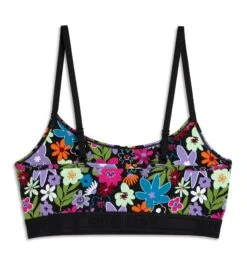 Low Cut Soft Bra - Groovy Garden(Low Cut Soft Bra Groovy Garden) -Tomboyx Underwear Store Groovy Garden Low Cut Soft Bra 2