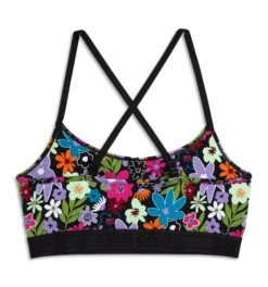 Low Cut Soft Bra - Groovy Garden(Low Cut Soft Bra Groovy Garden) -Tomboyx Underwear Store Groovy Garden Low Cut Soft Bra 3