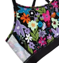 Low Cut Soft Bra - Groovy Garden(Low Cut Soft Bra Groovy Garden) -Tomboyx Underwear Store Groovy Garden Low Cut Soft Bra 4