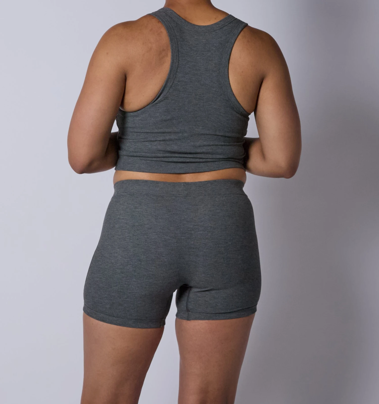 Bamboo Rib 4.5" Trunks - Heather Gray(Bamboo Rib 4 5 Trunks Heather Gray) 2 Bamboo Rib 4.5" Trunks - Heather Gray(Bamboo Rib 4 5 Trunks Heather Gray) - Image 2