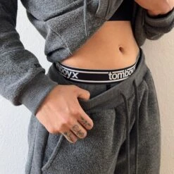 Inside Out French Terry Jogger - Heather Grey(Inside Out French Terry Jogger Heather Grey) -Tomboyx Underwear Store Heather Gray Inside Out French Terry JoggerUGC1