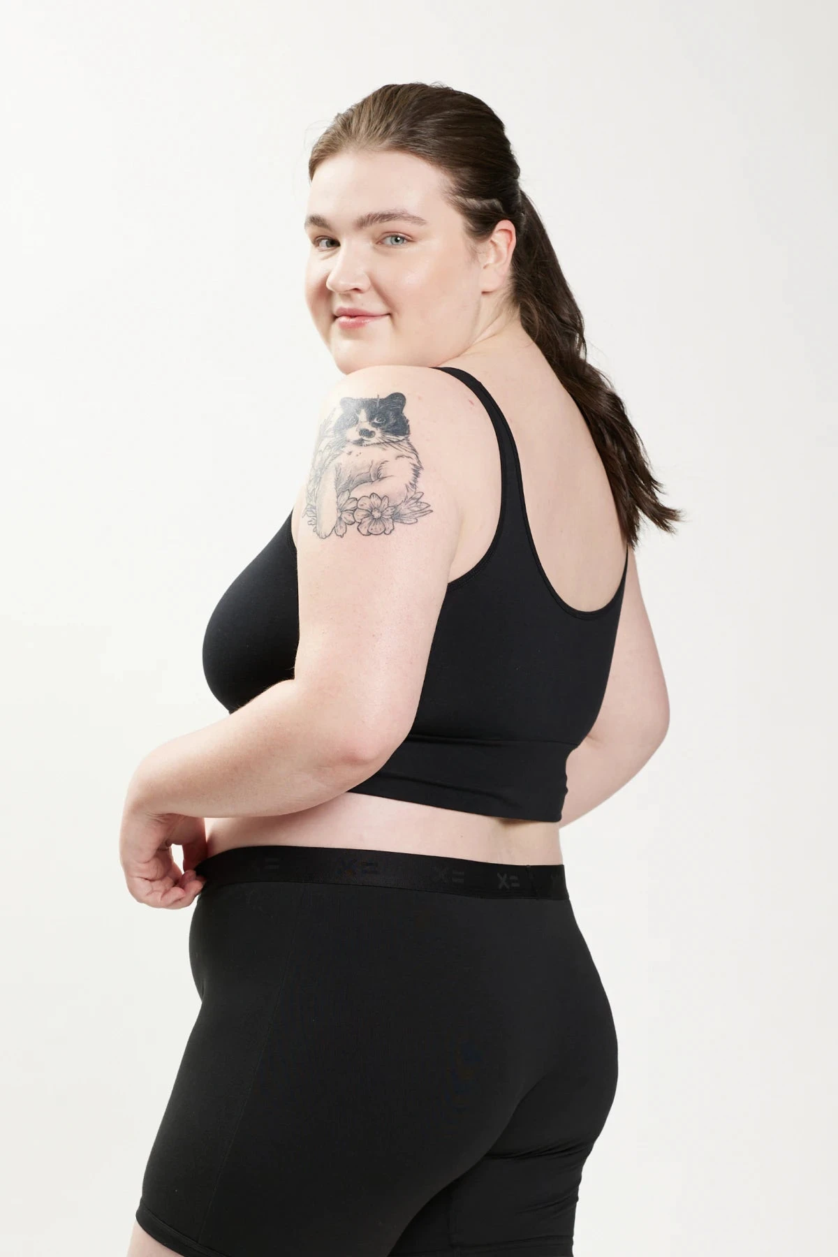 Longline Scoop Bra - X= Black(Longline Scoop Bra Black) 6 Longline Scoop Bra - X= Black(Longline Scoop Bra Black) - Image 6