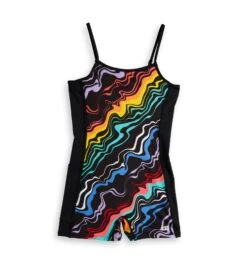 Swim 3.5" Skinny Strap Unisuit - Making Waves(Swim 3 5 Skinny Strap Unisuit Making Waves) -Tomboyx Underwear Store MakeWaves3.5inSkinnyStrapUnisuit1