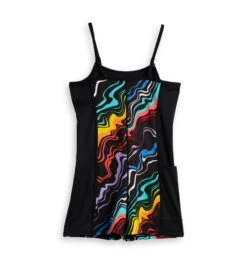 Swim 3.5" Skinny Strap Unisuit - Making Waves(Swim 3 5 Skinny Strap Unisuit Making Waves) -Tomboyx Underwear Store MakeWaves3.5inSkinnyStrapUnisuit2