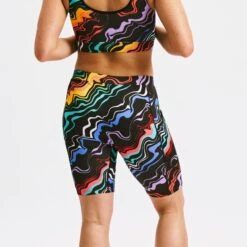 Swim 9" Shorts With Pocket - Making Waves(Swim 9 Shorts With Pocket Making Waves) -Tomboyx Underwear Store MakeWavesSwim9inShortOF3