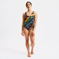 Swim Reversible One-Piece - Making Waves(Swim Reversible One Piece Making Waves)