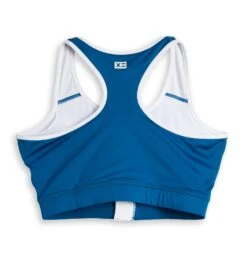 Swim Racerback Zip Compression Top - Marina Blue(Swim Racerback Zip Compression Top Marina Blue) -Tomboyx Underwear Store MarinaBlueSwimRacerbackZipCompressionTop1