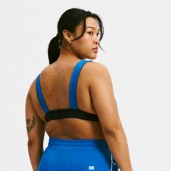 Swim Reversible Plunge Top - Marina Blue(Swim Reversible Plunge Top Marina Blue) -Tomboyx Underwear Store MarinaBlue Swim Reversible Plunge TopOF3
