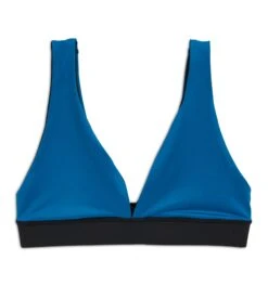 Swim Reversible Plunge Top - Marina Blue(Swim Reversible Plunge Top Marina Blue) -Tomboyx Underwear Store MarinaBlue Swim Reversible Plunge Top 1