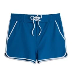 Swim 2.5" High Waisted Board Shortie - Marina Blue(Swim 2 5 High Waisted Board Shortie Marina Blue) -Tomboyx Underwear Store Marina Blue Swim 2.5in High Waisted Board Shortie 1