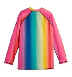 Swim Long Sleeve Sun Guard - Melting Rainbow(Swim Long Sleeve Sun Guard Melting Rainbow) -Tomboyx Underwear Store Melting Rainbow Long Sleeve Swim Sun Guard 2