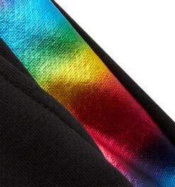 French Terry Jogger - Metallic Rainbow(French Terry Jogger Rainbow Highlight) -Tomboyx Underwear Store Metalic Rainbow French Terry Detail 1